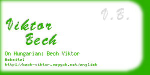 viktor bech business card